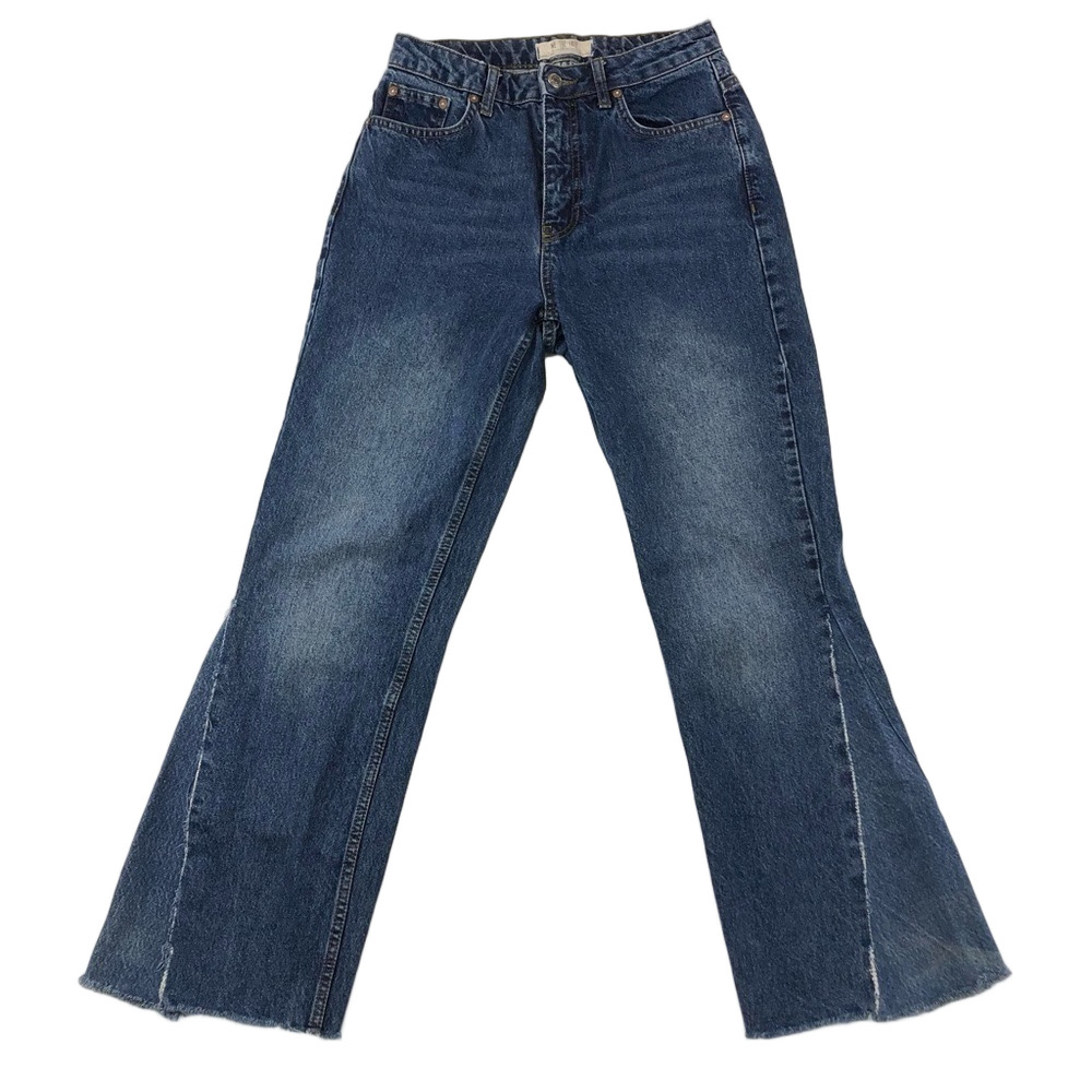 We the Free flare blue jeans Size 27” raw hem